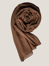 Load image into Gallery viewer, Chiffon Hijab - Chocolate Brown