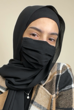 Load image into Gallery viewer, Premium Chiffon Hijab - Black