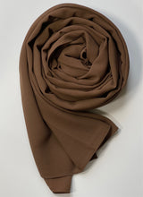 Load image into Gallery viewer, Premium Chiffon Hijab - Golden Brown