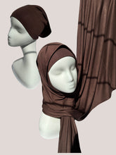 Load image into Gallery viewer, Matching Jersey Hijab with Cap - Alisha
