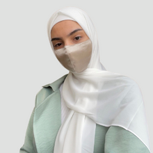 Load image into Gallery viewer, Premium Chiffon Hijab - Creamy White
